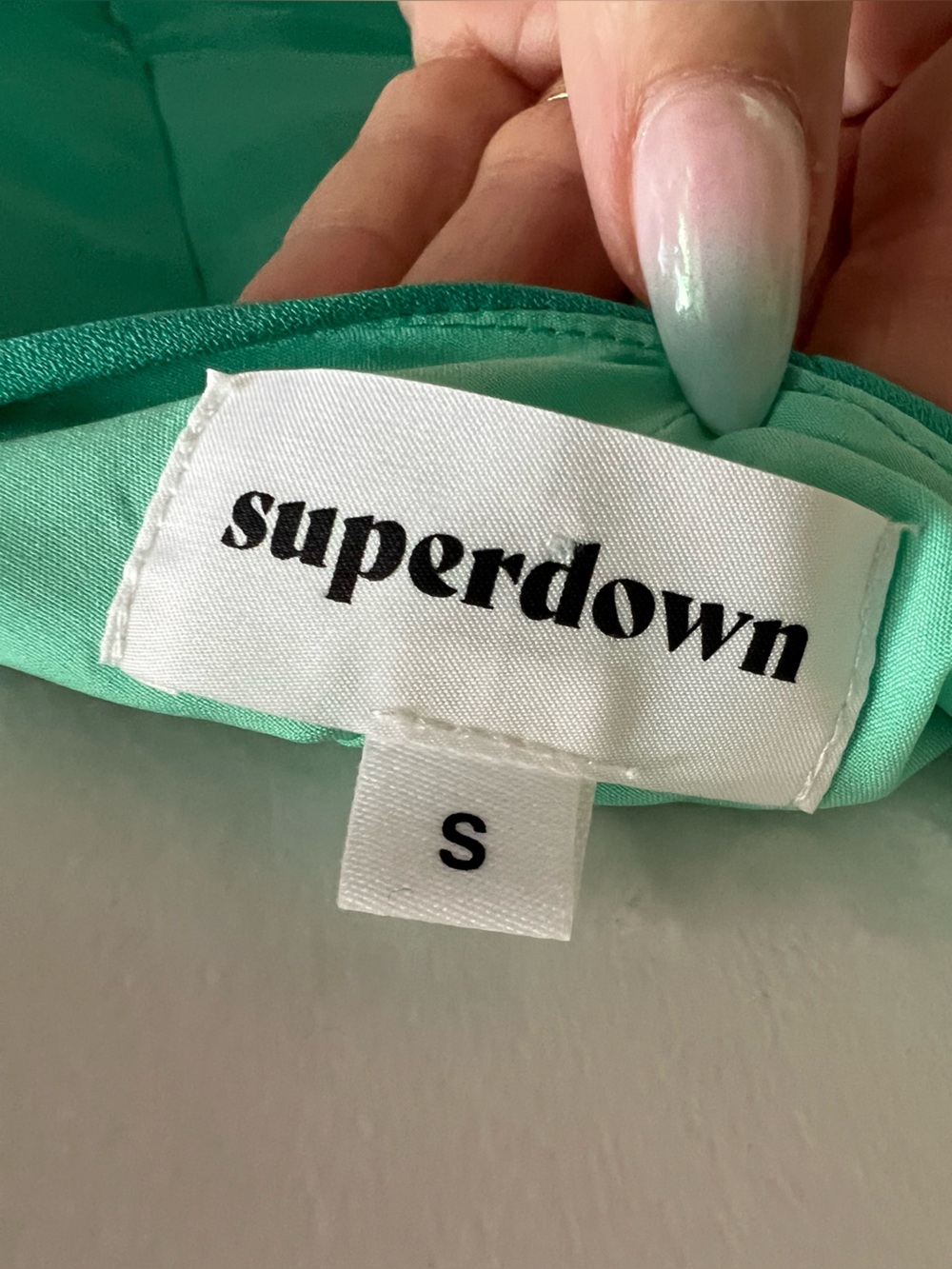 superdown Mint One-Shoulder Romper - Picture 5 of 5